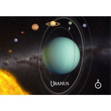 3D pohľadnica Urán