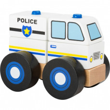 Policajné auto - drevená skladačka